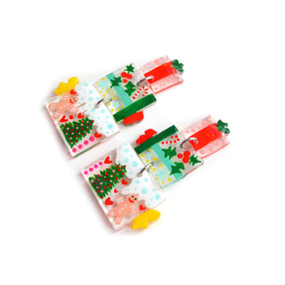 Christmas Present Acrylic Earrings