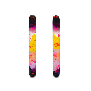 Pink and Yellow Watercolor Resin Bar Stud Earrings